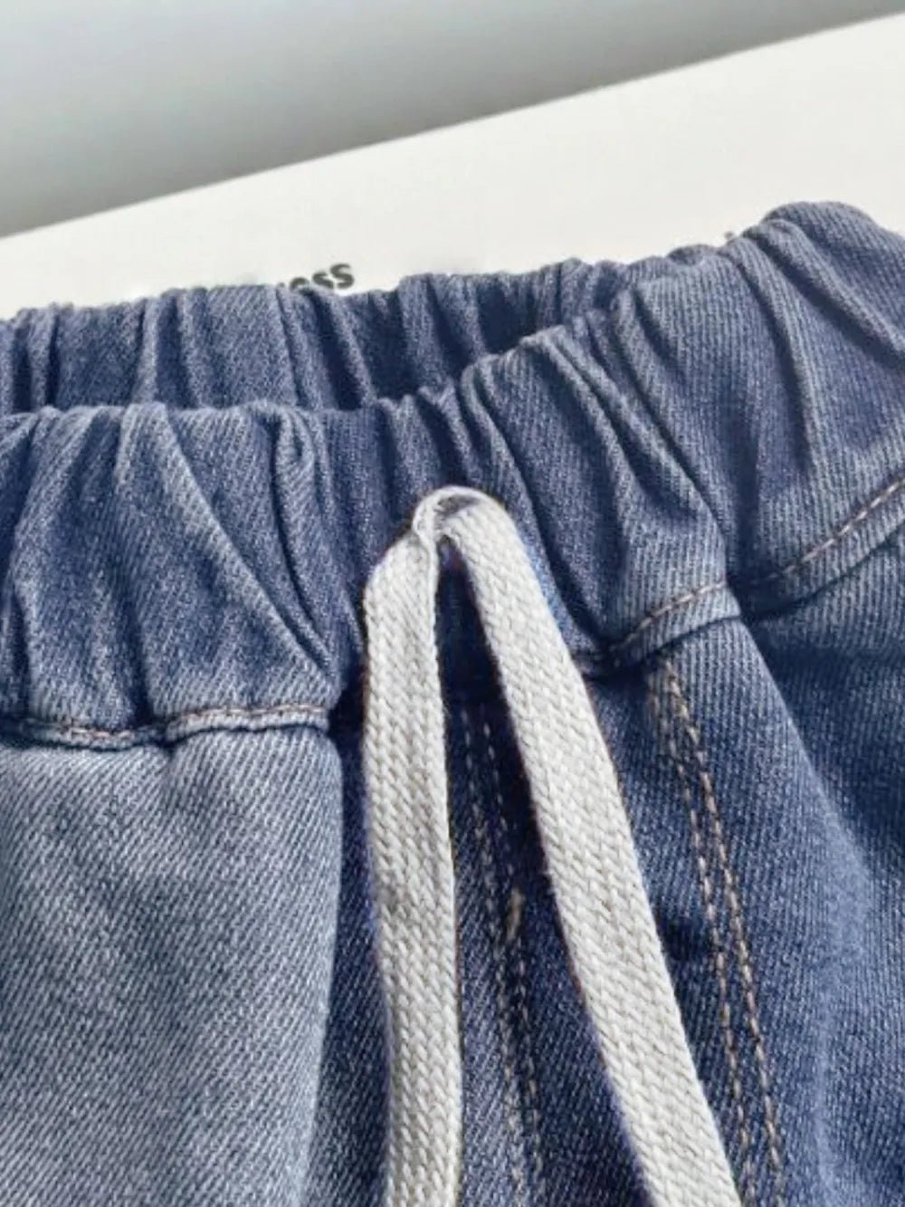 Collared Neck Button Up Top and Shorts Denim Set - Lara Moda
