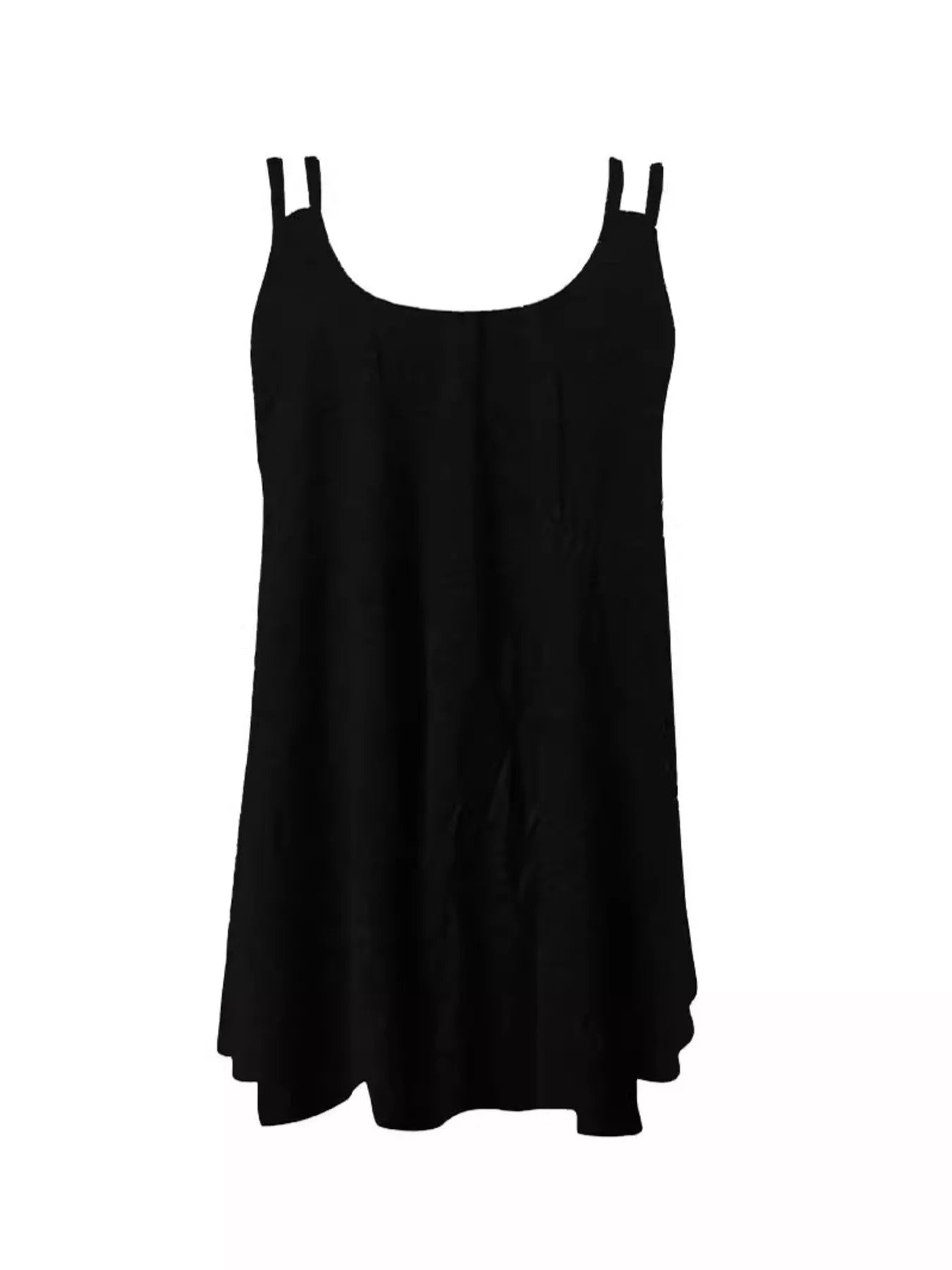 Paisley Print Round Neck Tank - Lara Moda