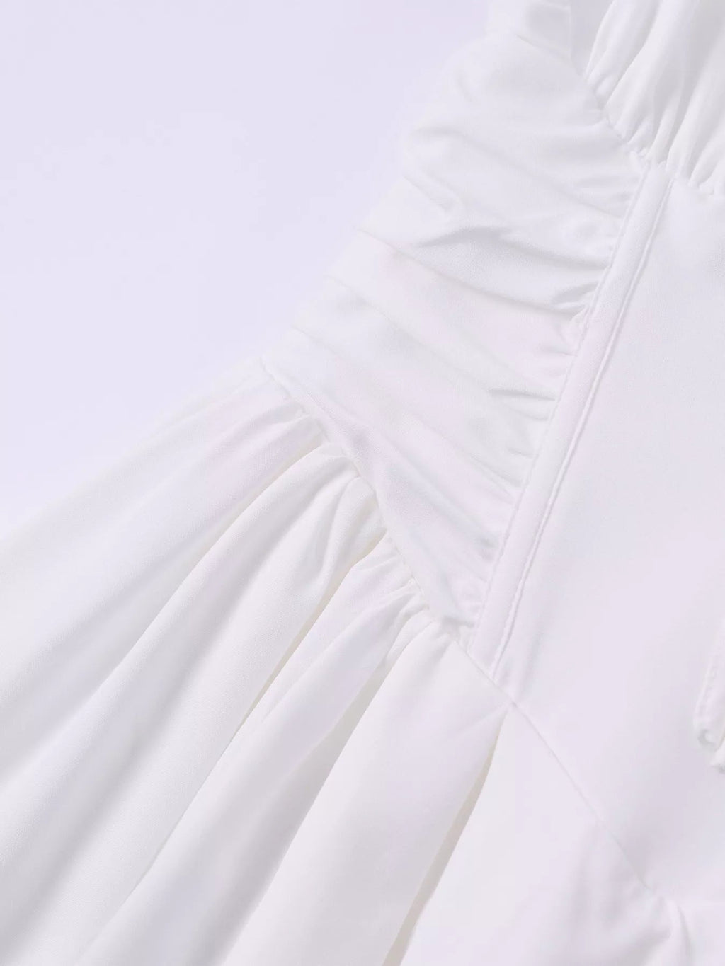 Sweetheart Neck Puff Sleeve Midi Dress - Lara Moda