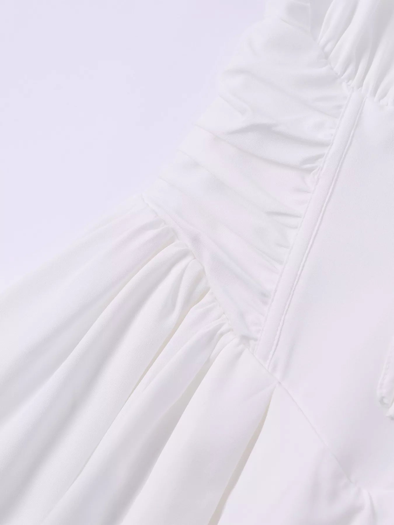 Sweetheart Neck Puff Sleeve Midi Dress - Lara Moda