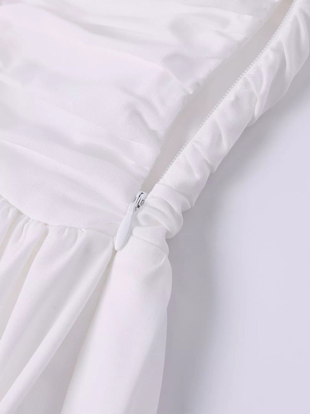 Sweetheart Neck Puff Sleeve Midi Dress - Lara Moda
