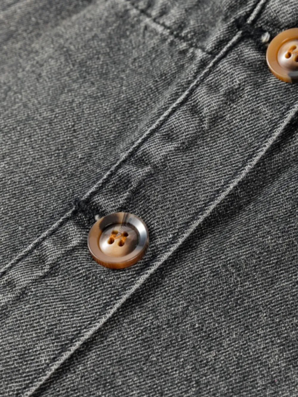 Wide Strap Button Down Denim Overall Dress - Lara Moda